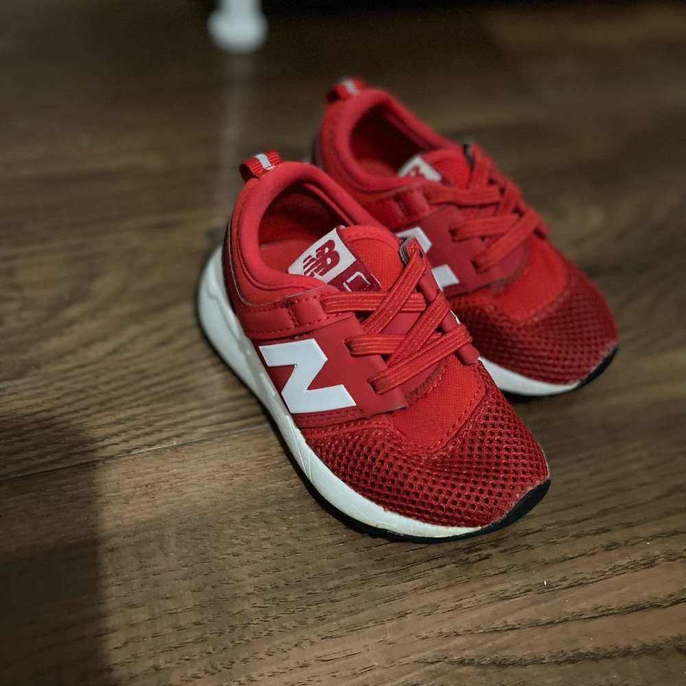 Red New Balance Shoes for Toddler